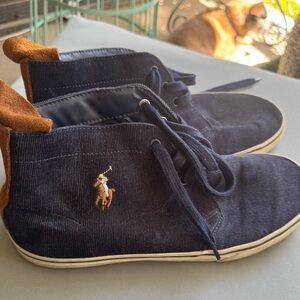 Polo by Ralph Lauren Navy Corduroy Hightops